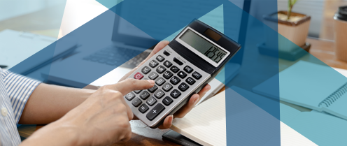 Employer using a calculator to calculate ASOS