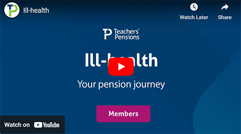 Screenshot of Ill-health video hosted on YouTube. Click this image to watch the video.